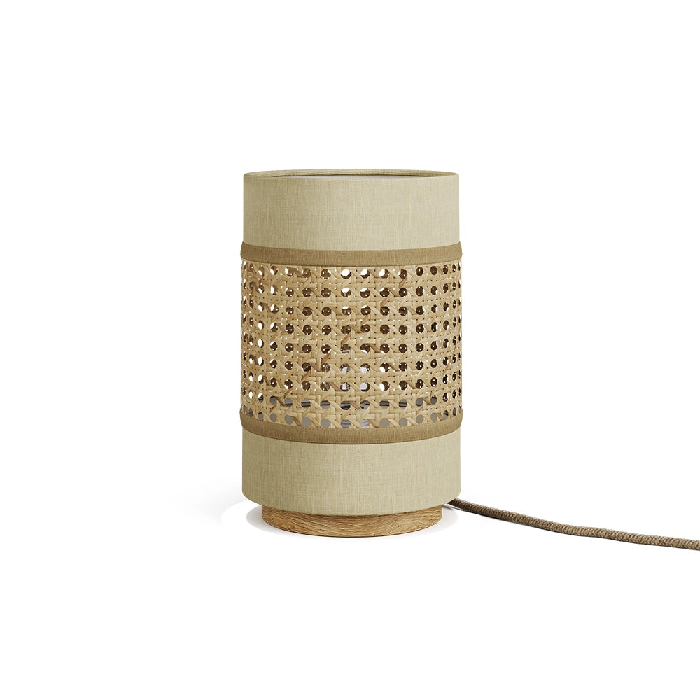 Vicco Lampada da tavolo Rattan/crema 17.5 x 26.5 cm