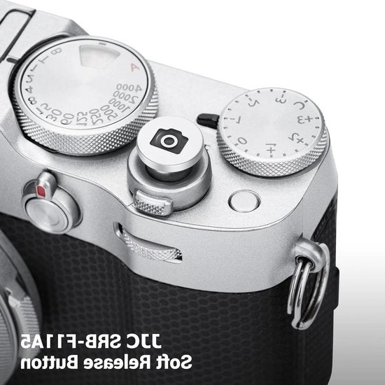 Tastone di rilascio per fotocamera - compatibile con Fujifilm X-T5 X-T4 X-T3 X-T30 X-T30 II X-T20 X-PRO3 X100VI X100V X-E4 X-E3 Sony RX1R II RX10 IV III Lecia Q3 M10 M9 Nikon Df F3 - accessorio fotografico - pulsante di scatto di ricambio.