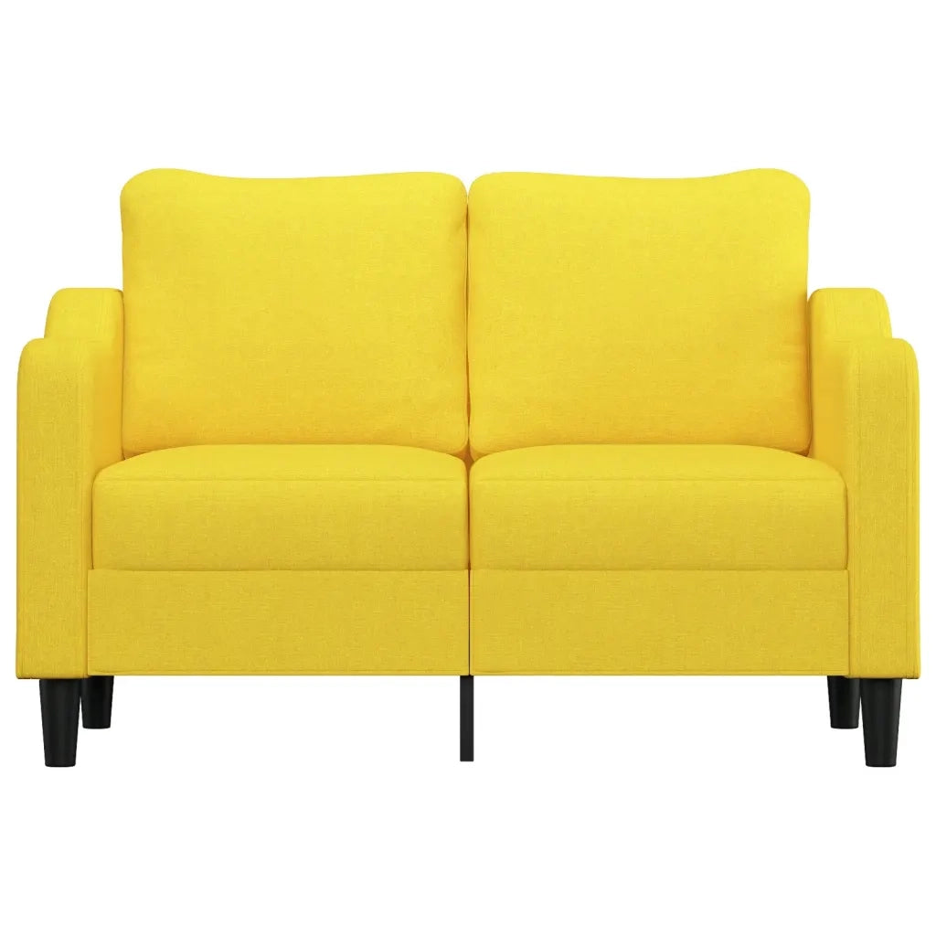 Divano a 2 Posti-Sofa 2 Posti Giallo Chiaro 120 cm in Tessuto 735957