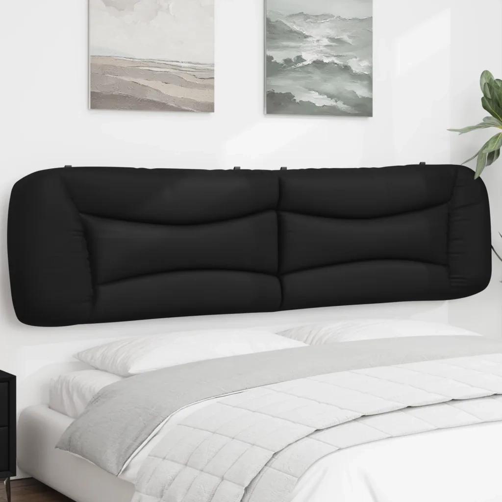 Cuscino Testiera Hvar Nero 200 cm in Similpelle CFW2404926
