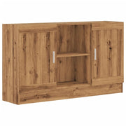 Buffet credenza cassettiera mobiletto mobile contenitore organizer per cucina soggiorno salotto fatto a mano 120 x 30,5 x 70 cm legno ingegnerizzato marrone 02_0030809