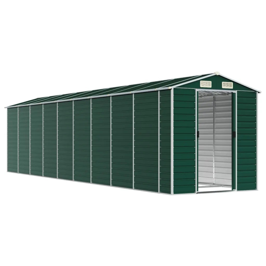 Capanno da Giardino Verde 191x810x198 cm in Acciaio Zincato 3188239