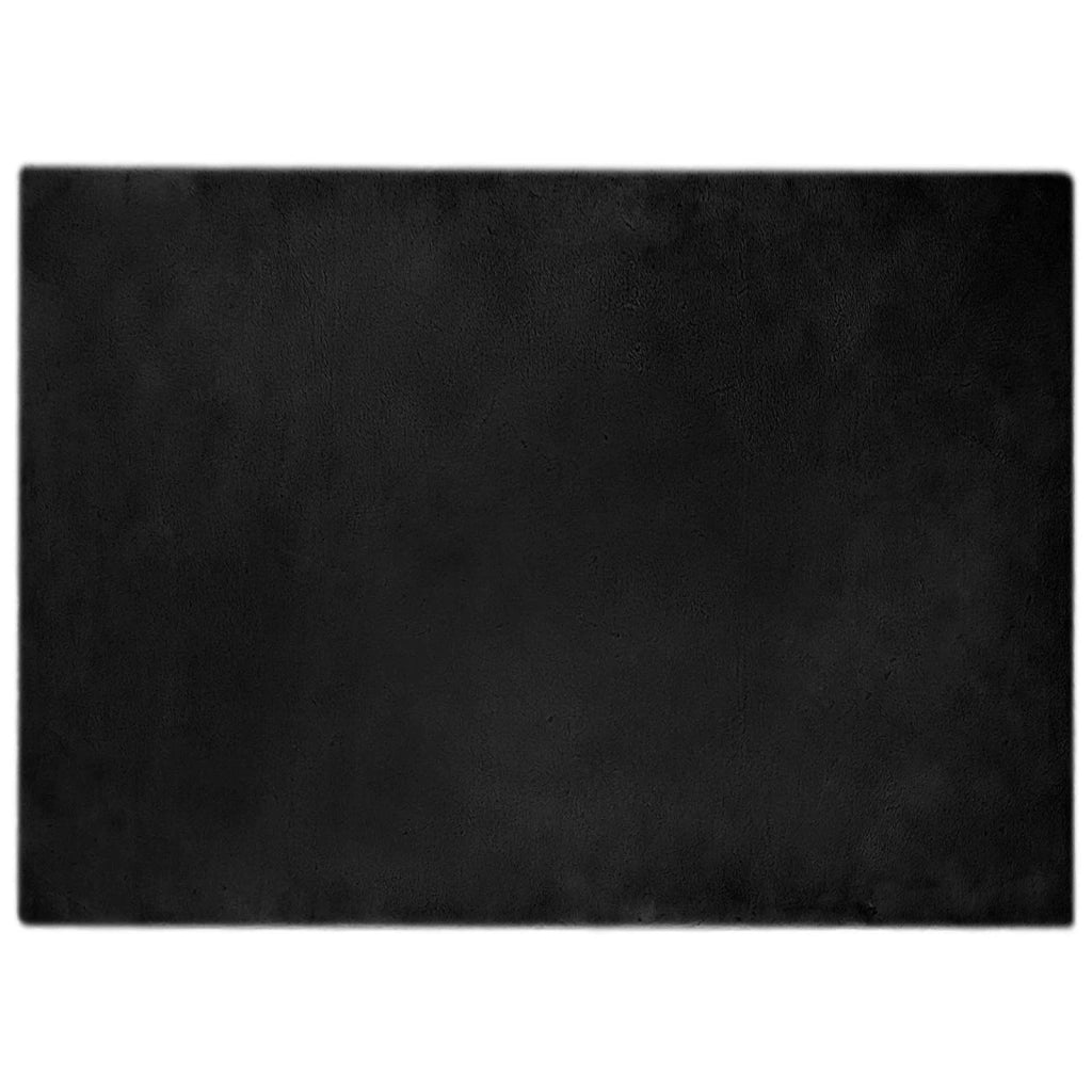 Tappeto antiscivolo in sintetica di coniglio OLITE Nero 42021727