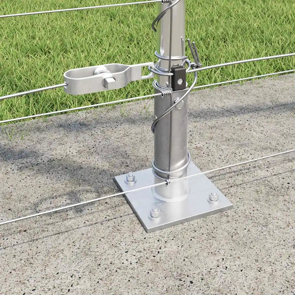 Palo della recinzione Zincato 50 x 1,4 m Acciaio