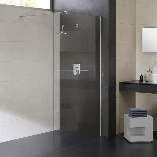 Parete Doccia Walk-In 75 cm in Cristallo Trasparente 8mm H198 Fosterberg Side