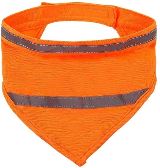 Accessori per cani - Riflettente - Sicurezza per il tuo cane - Fluorescente Arancione - Adattabile - Adatto per esterno e passeggiate notturne