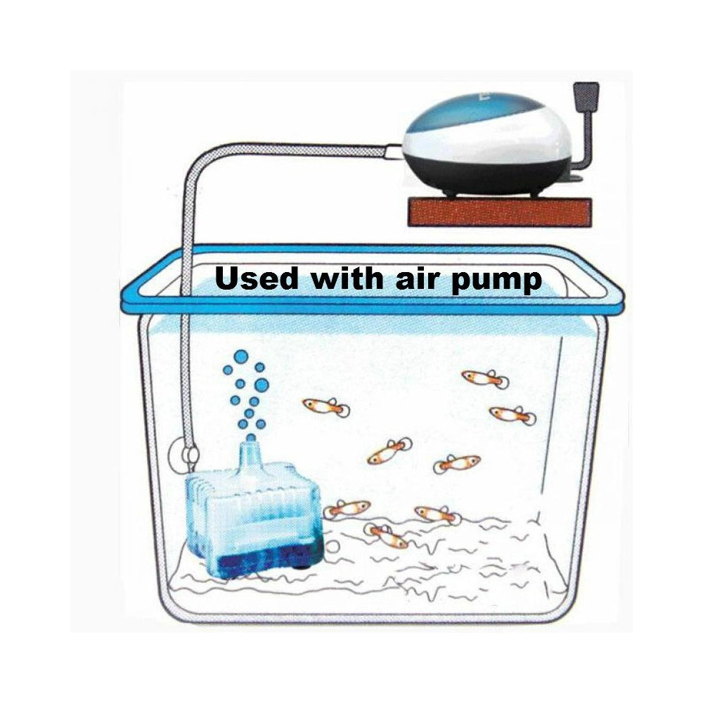 Trade Shop - Filtro Interno Per Acquario Ad Immersione Filtro Acquario Carboni Attivi Af25 -