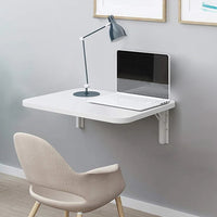 Tavolo Pieghevole a Muro Salvaspazio 80x40  cm in MDF Bianco