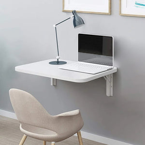 Tavolo Pieghevole a Muro Salvaspazio 80x40  cm in MDF Bianco