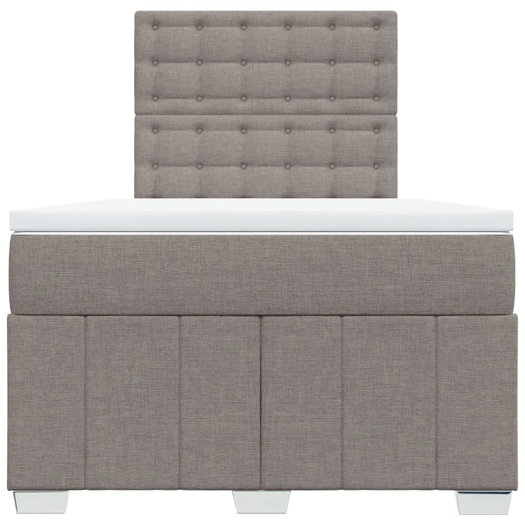 Giroletto a Molle con Materasso Tortora 120x200 cm in Tessuto 3293953