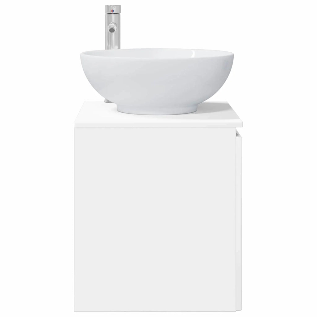 Mobile Lavabo da Parete Bianco Lucido 49,5 x 44,5 x 65 cm 890446