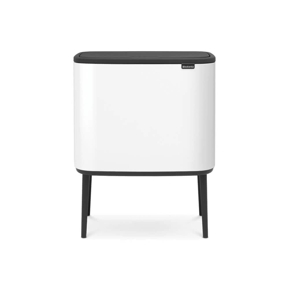 Brabantia 313547 Bo Touch Bin Pattumiera 34 L con 2 Secchi Interni Rimovibili colore Bianco