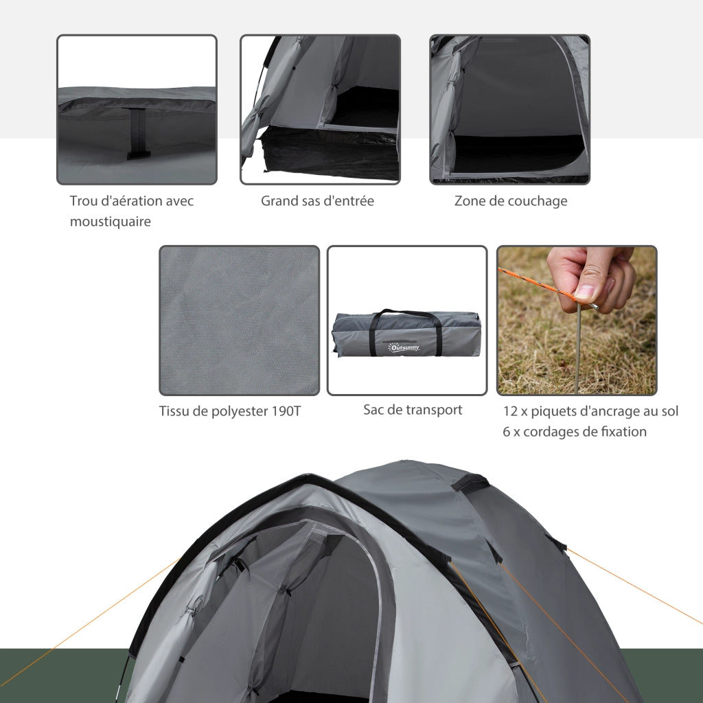 Tenda da campeggio ¨C zephmum ¨C 2-3 persone impermeabile ventilata 2 porte