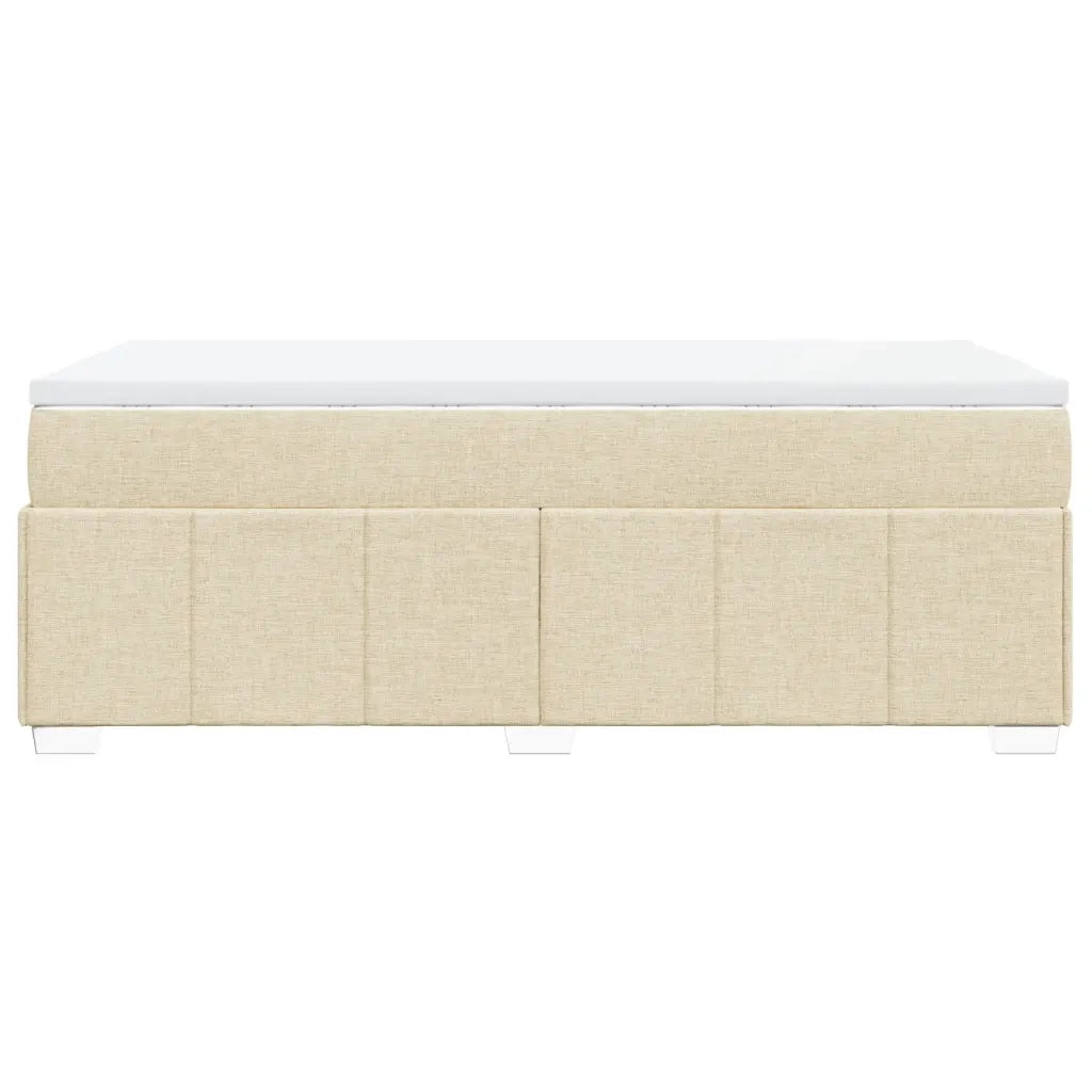 Giroletto a Molle con Materasso Crema 90x200 cm inTessuto 3285447