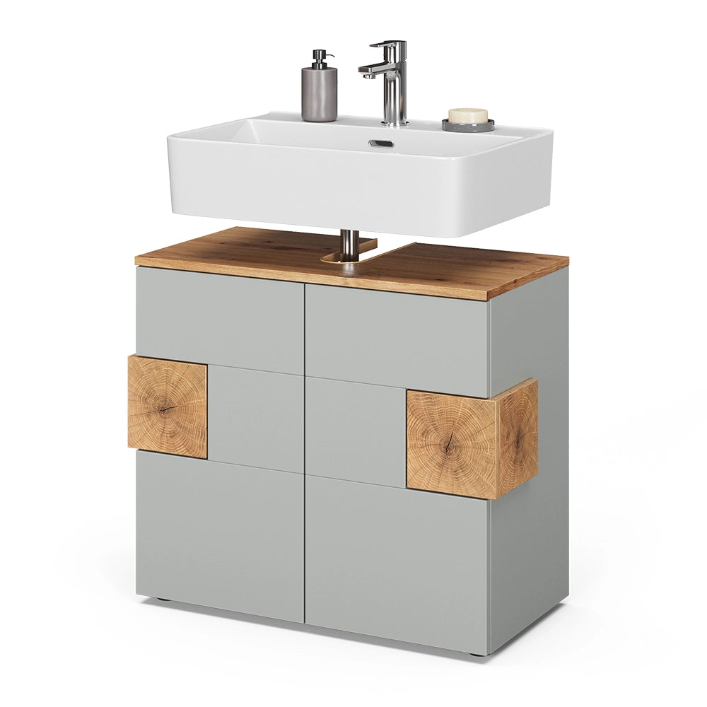 Vicco Mobile sottolavabo per bagno Grigio/Artisan 73.1 x 64 cm