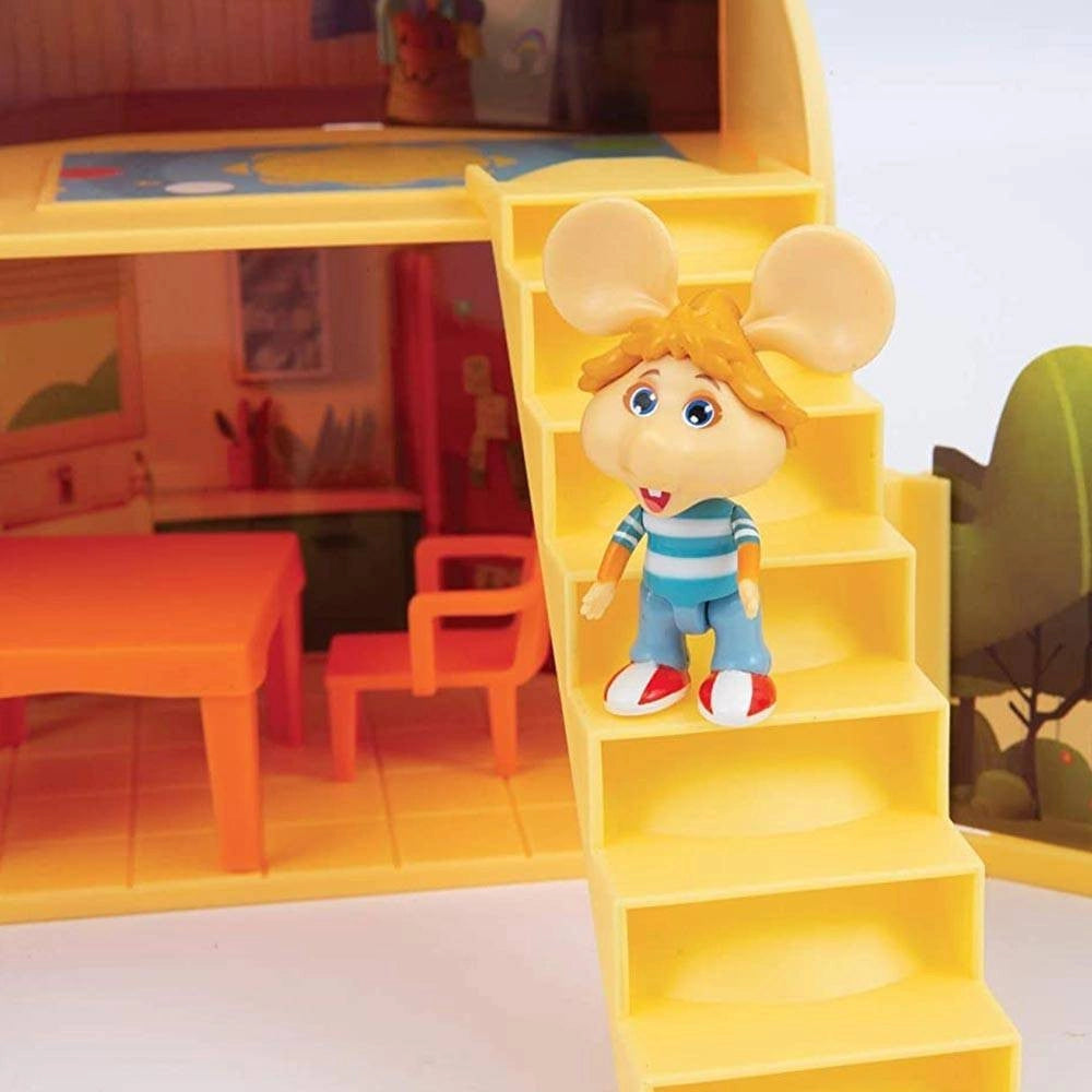 Trade Shop - Casa Di Topo Gigio Giocattolo Bambini Con 2 Personaggi E Accessori Gioco -