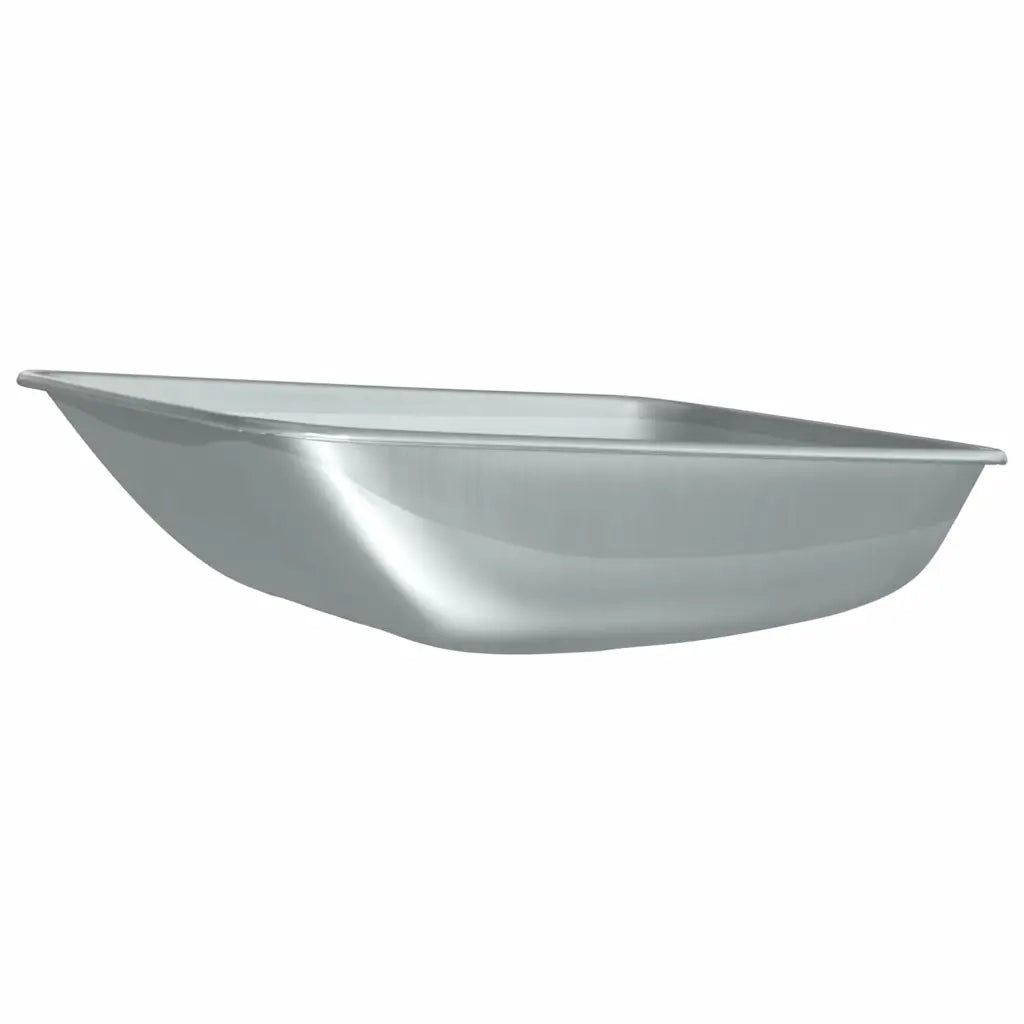 Sostituzione Vassoio Carriola Argento 80 x 60 x 25 cm Acciaio