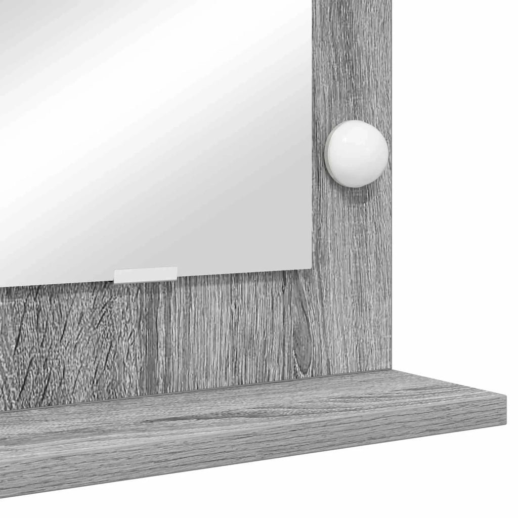 Specchio da Vanità Grigio Sonoma 60 x 55 x 18 cm Rettangolare 868290