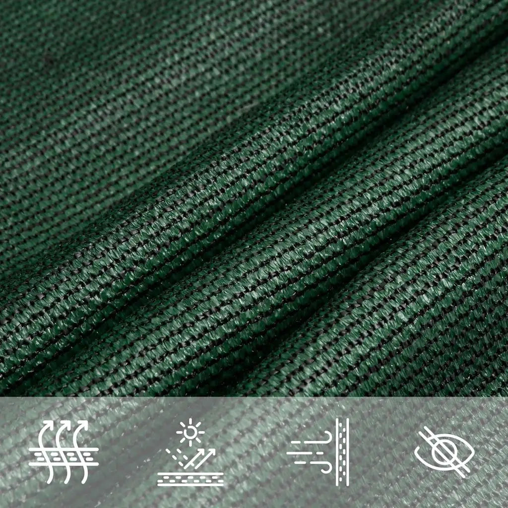 Vela Parasole 160 g/m² Verde Scuro 6x7 m in HDPE 311469