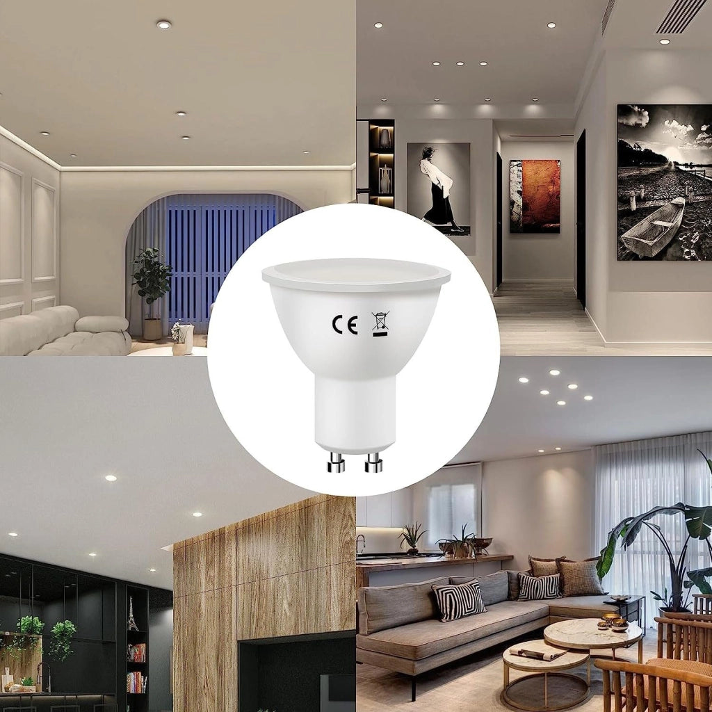 ZMH Bombilla LED 6W Lámpara de bajo consumo Ángulo de haz 110° Foco reflector bola