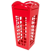 Portaombrelli in metallo rosso 22x22x49h cm