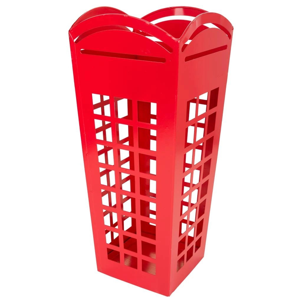 Portaombrelli in metallo rosso 22x22x49h cm