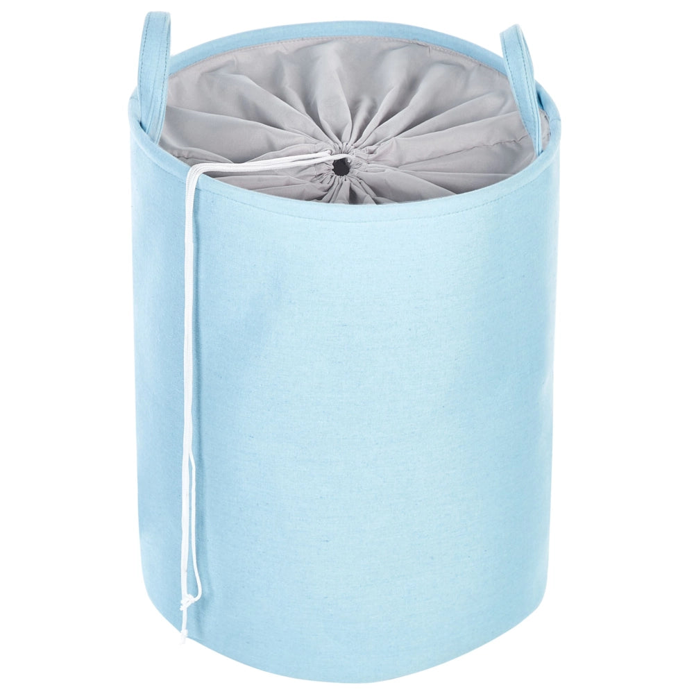 Set di 3 ceste portaoggetti in cotone bianco con copertura a coulisse Cestino per la biancheria Accessori pratici