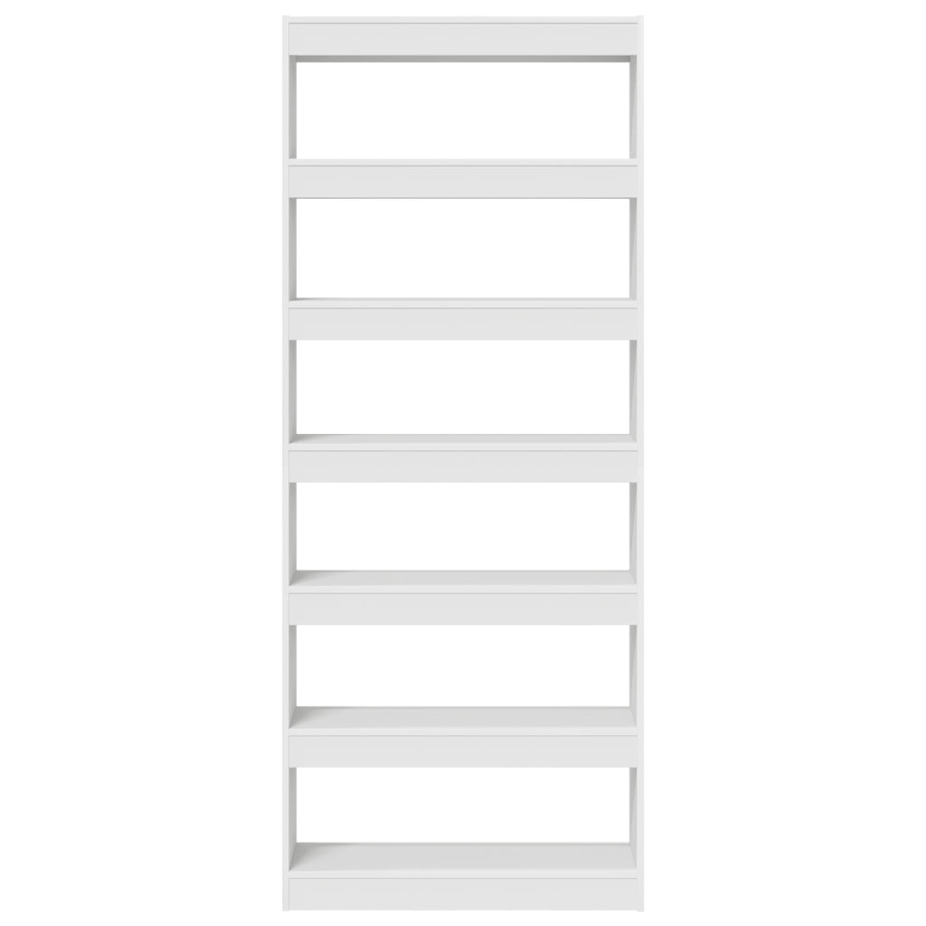 Libreria Bianca Bianca Legno ingegnerizzato 80 x 30 x 198 cm