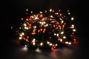 Luci di Natale Led a Luce Calda Fredda Bianca da Esterno Interno Addobbi Albero Numero Led: 180, Temperatura di colore: Luce Calda/Rossa