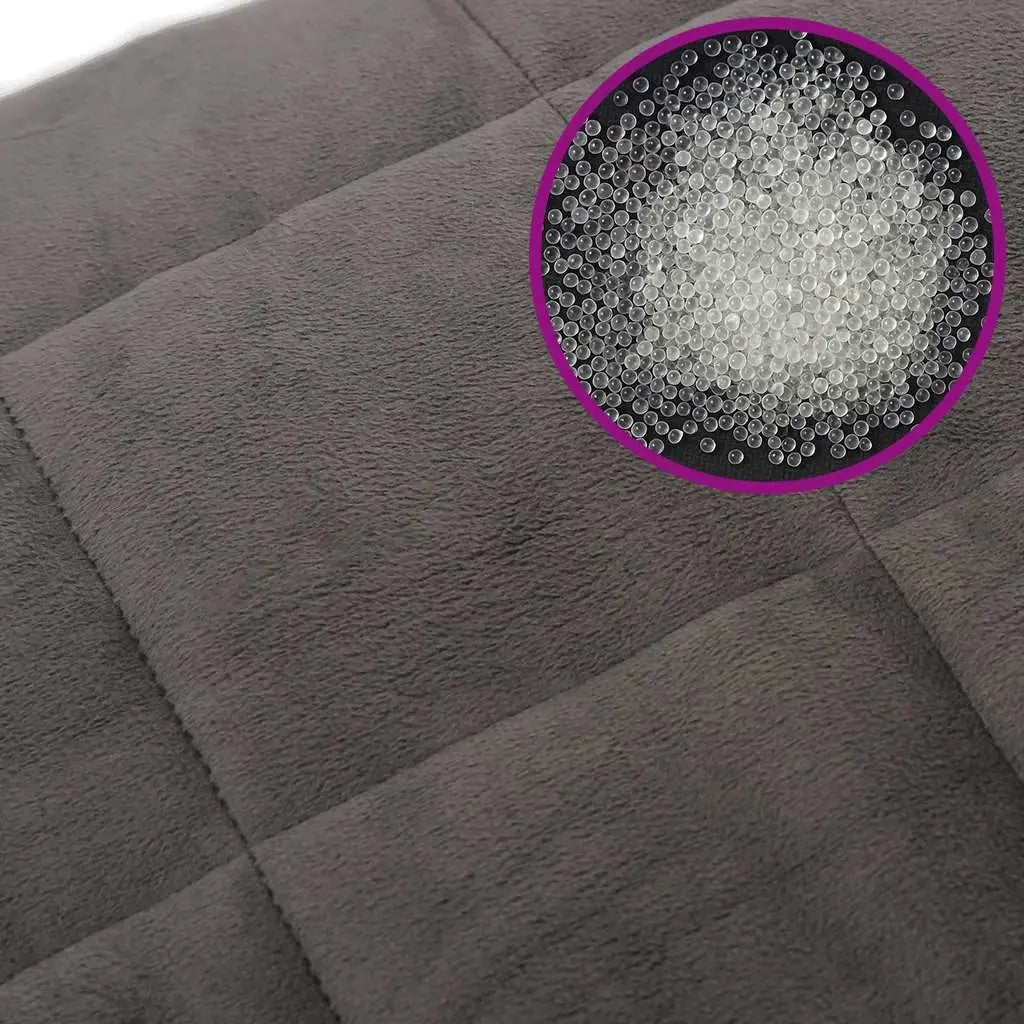 Coperta Ponderata Grigia 150x200 cm 7 kg Tessuto 350774