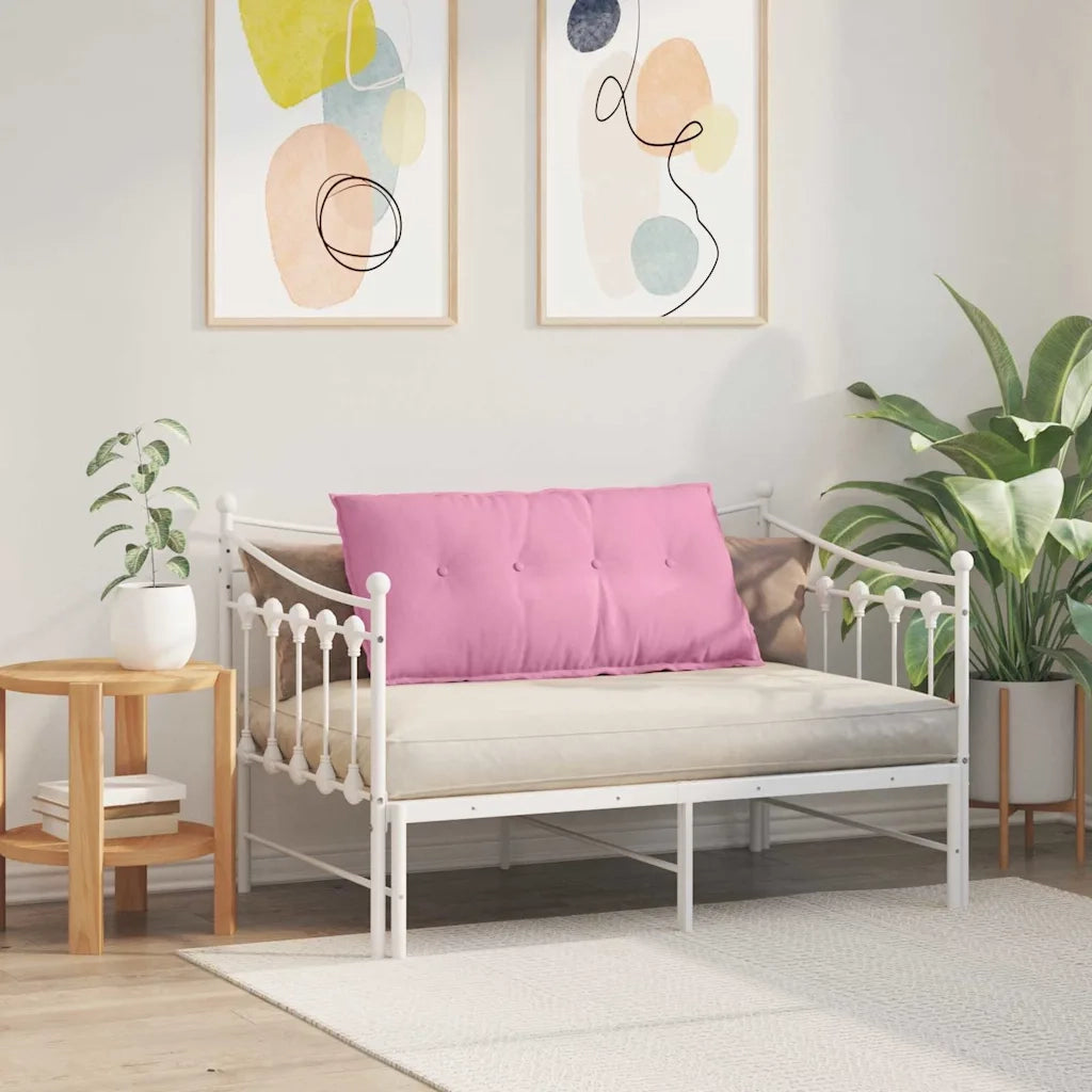 Cuscino per Schiena Rosa 100 x 19 x 50 cm Tessuto 42014759
