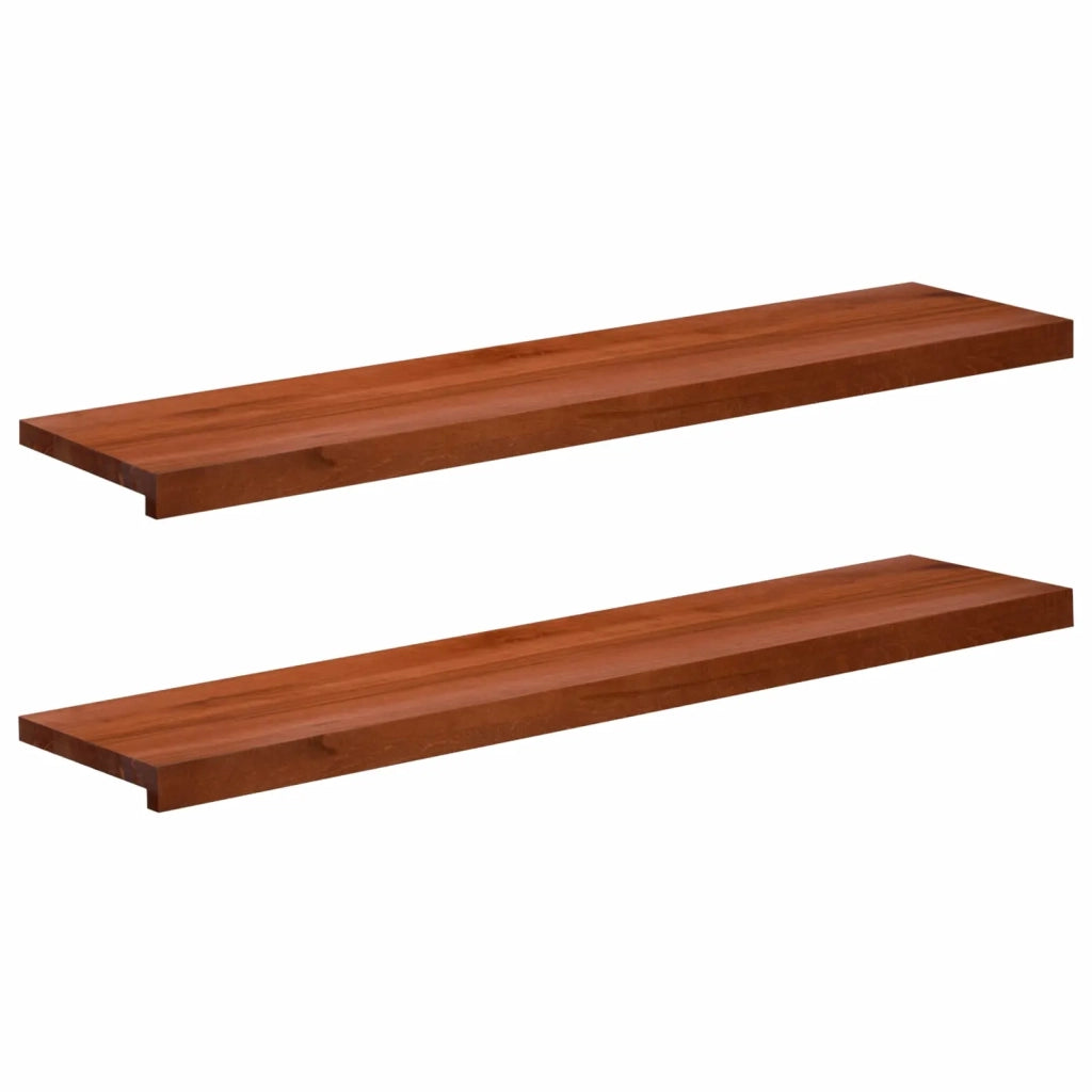 Tappeti per scale 2 pz 110 x 25 x 2 cm Marrone 3446152