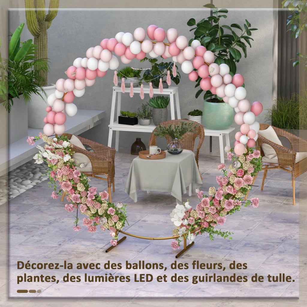 Arco da giardino per rose e piante rampicanti ¨C zephmum ¨C dorato
