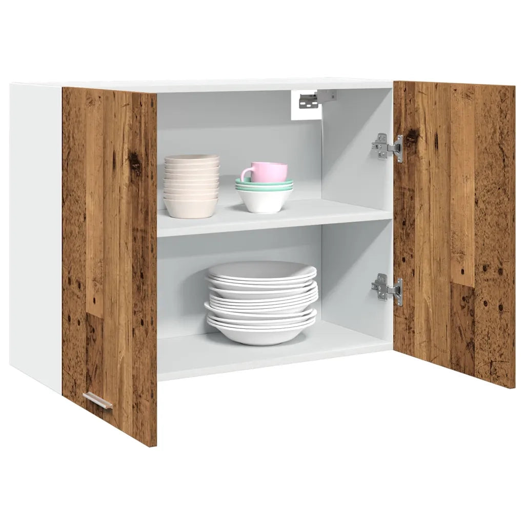 vidaXL Mobile Pensile “Lyon” Legno Antico 80x31x60 cm