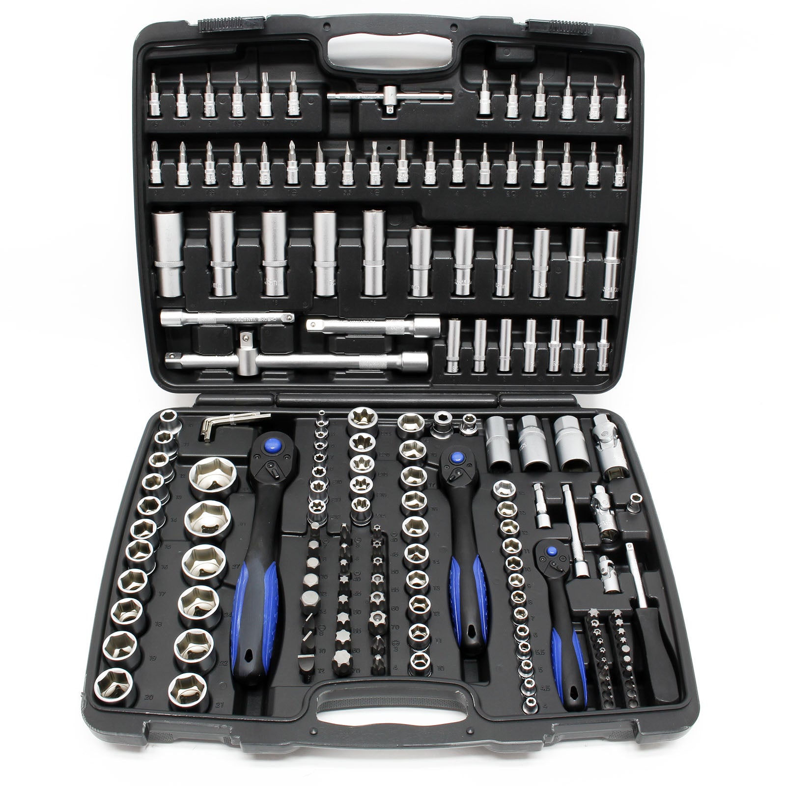 Set di chiavi a bussola 172 pezzi Chiavi a cricchetto 1/4″ 1/2″ 3/8″