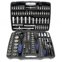 Set di chiavi a bussola 172 pezzi Chiavi a cricchetto 1/4″ 1/2″ 3/8″