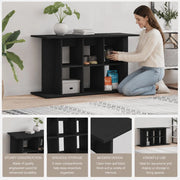 Aquarium Stand Black 120x40x60 Cm Wood Composite