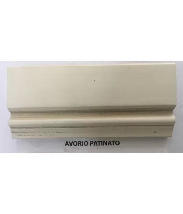 Cassettiera 5 cassetti classica in legno avorio patinato 63x37x99 - Mobili 2G