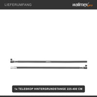 asta telescopica per fondali 225-400 cm