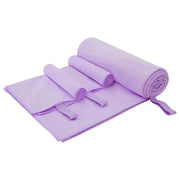 Set di Asciugamani Sportivi 3 pcs Viola Poliestere e poliammide 42011504