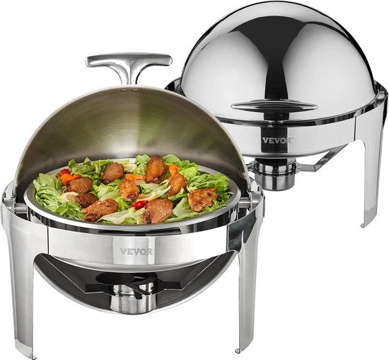 Servizio per buffet - Set di 2 x 5,5L - RVS - Incluso contenitore termico e manico - Ideale per ristoranti e catering