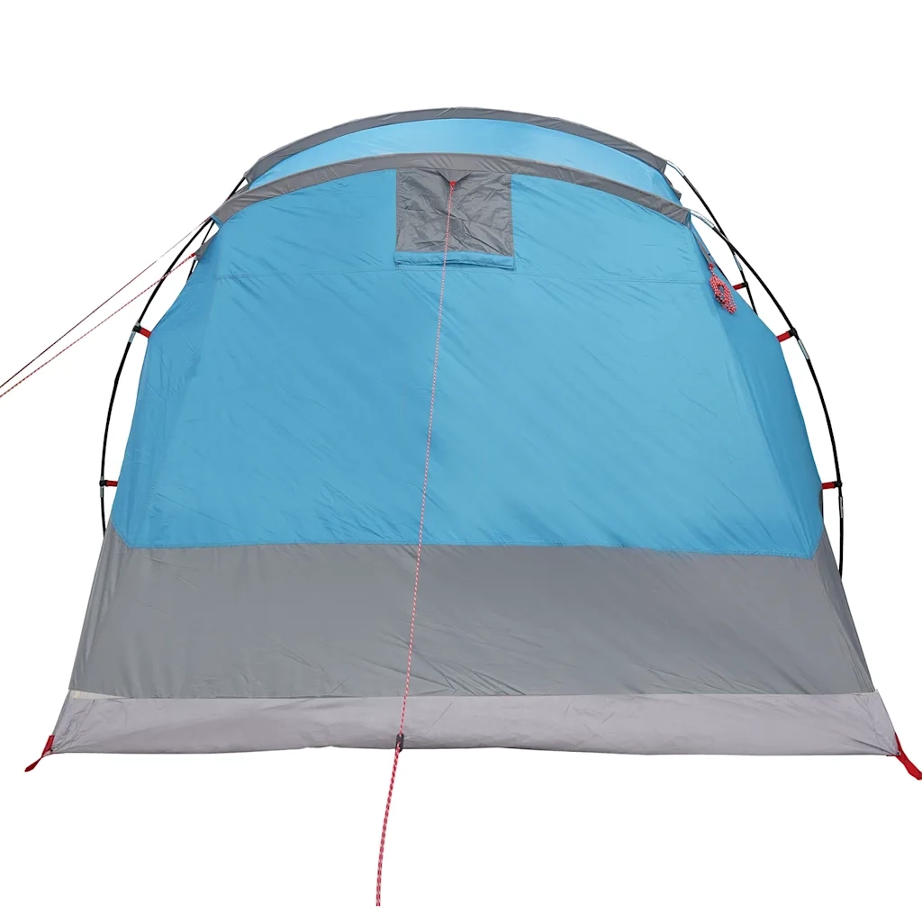 Tenda Familiare a Tunnel per 6 Persone Blu Impermeabile