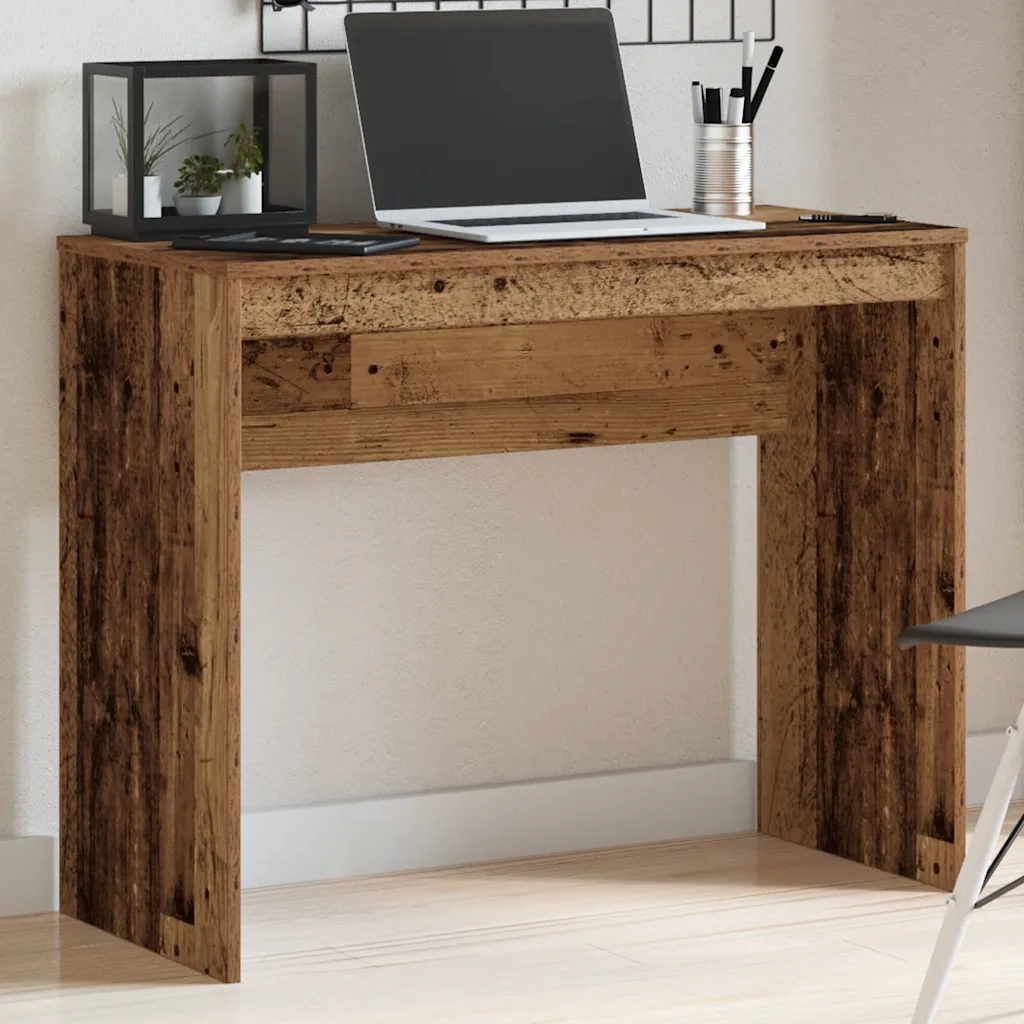 Scrivania Legno Antico 90x40x72 cm in Legno Multistrato 855832