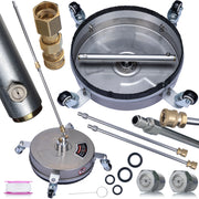 Spazzola Inox per Idropulitrice compatibile con Kärcher HD/HDS – EasyLock, 250 Bar, 1000 l/h, 32 cm, 2 Ugelli Rotanti