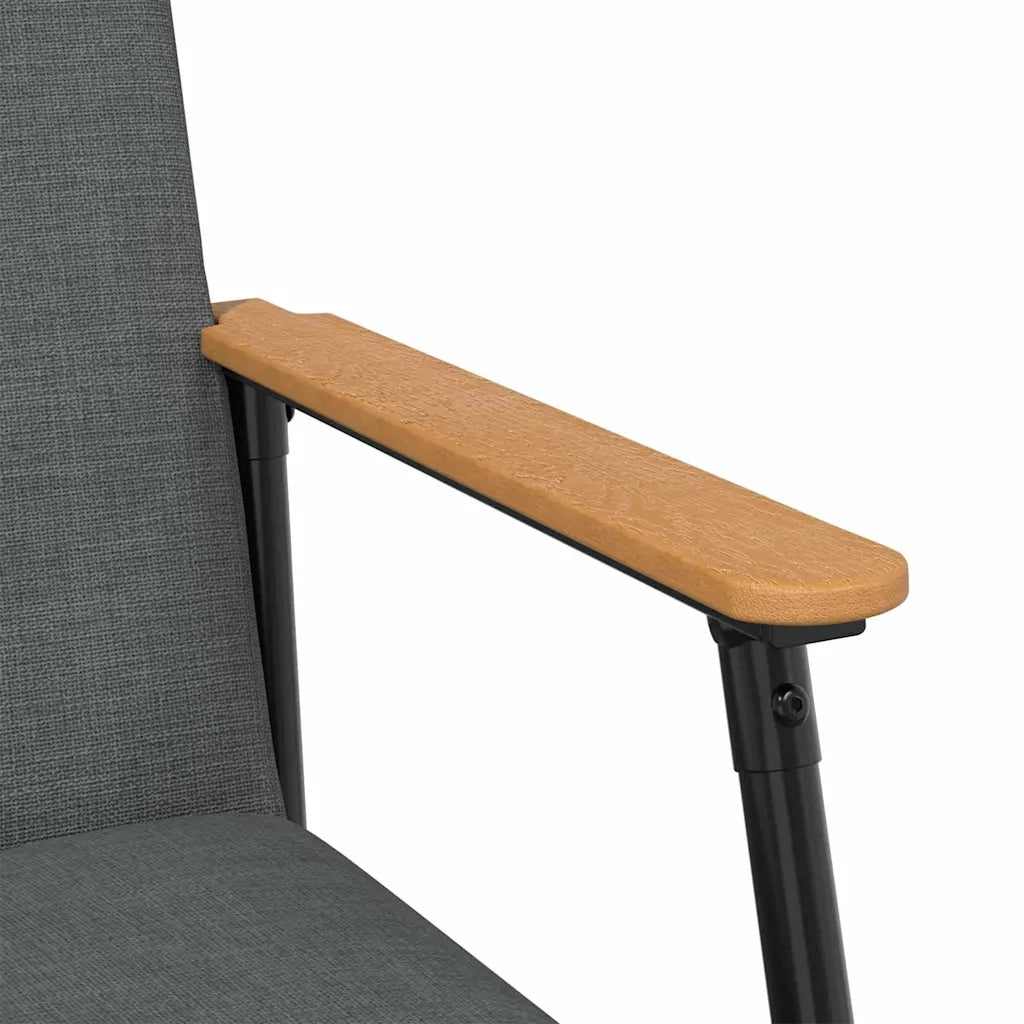 Poltrona-Divano Sedia-Poltroncina Grigio scuro Tessuto 978111