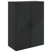 Mobiletto a muro Nero 66 x 34,5 x 90 cm Legno ingegnerizzato