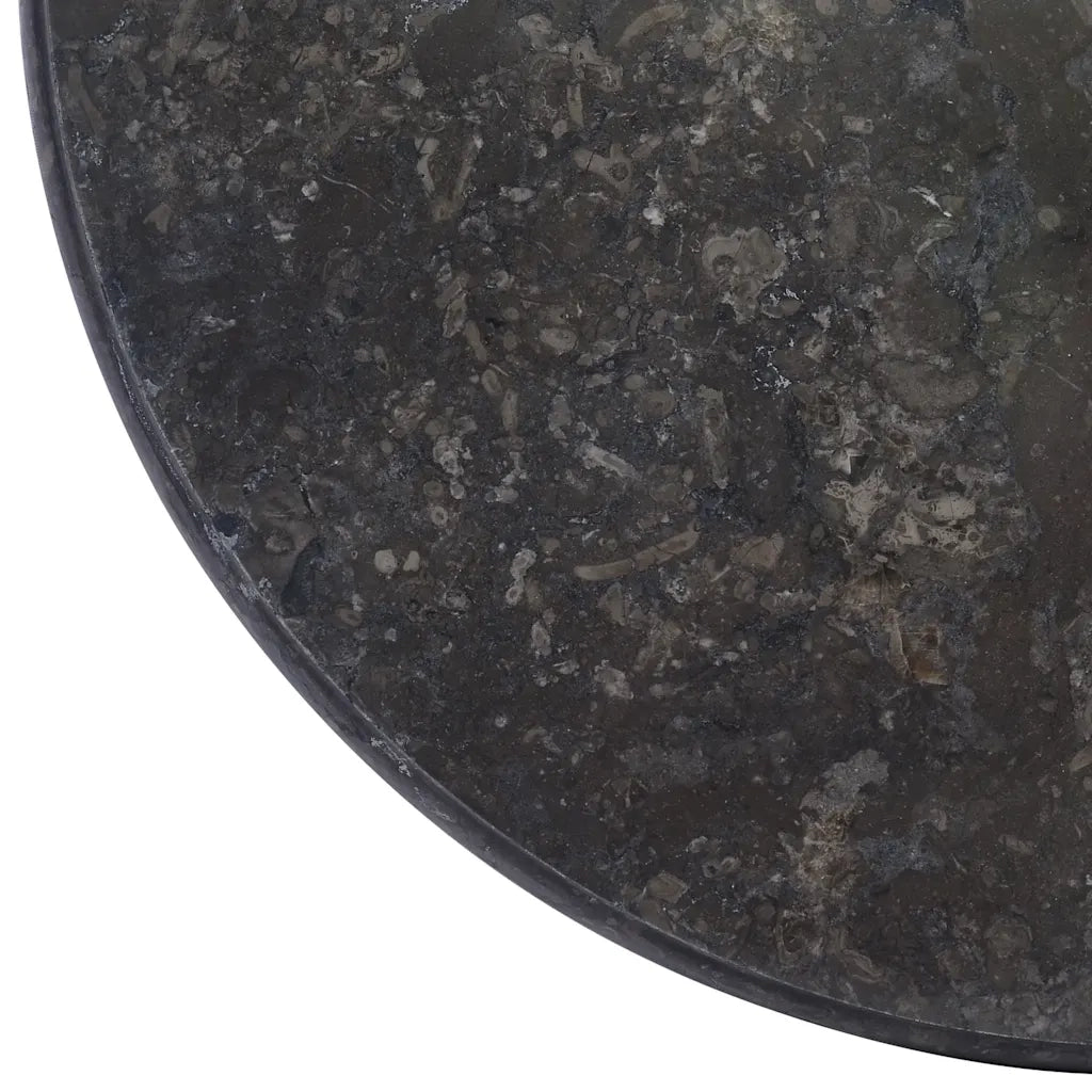 Piano per Tavolo Nero Ã˜50x2,5 cm in Marmo cod mxl 69341