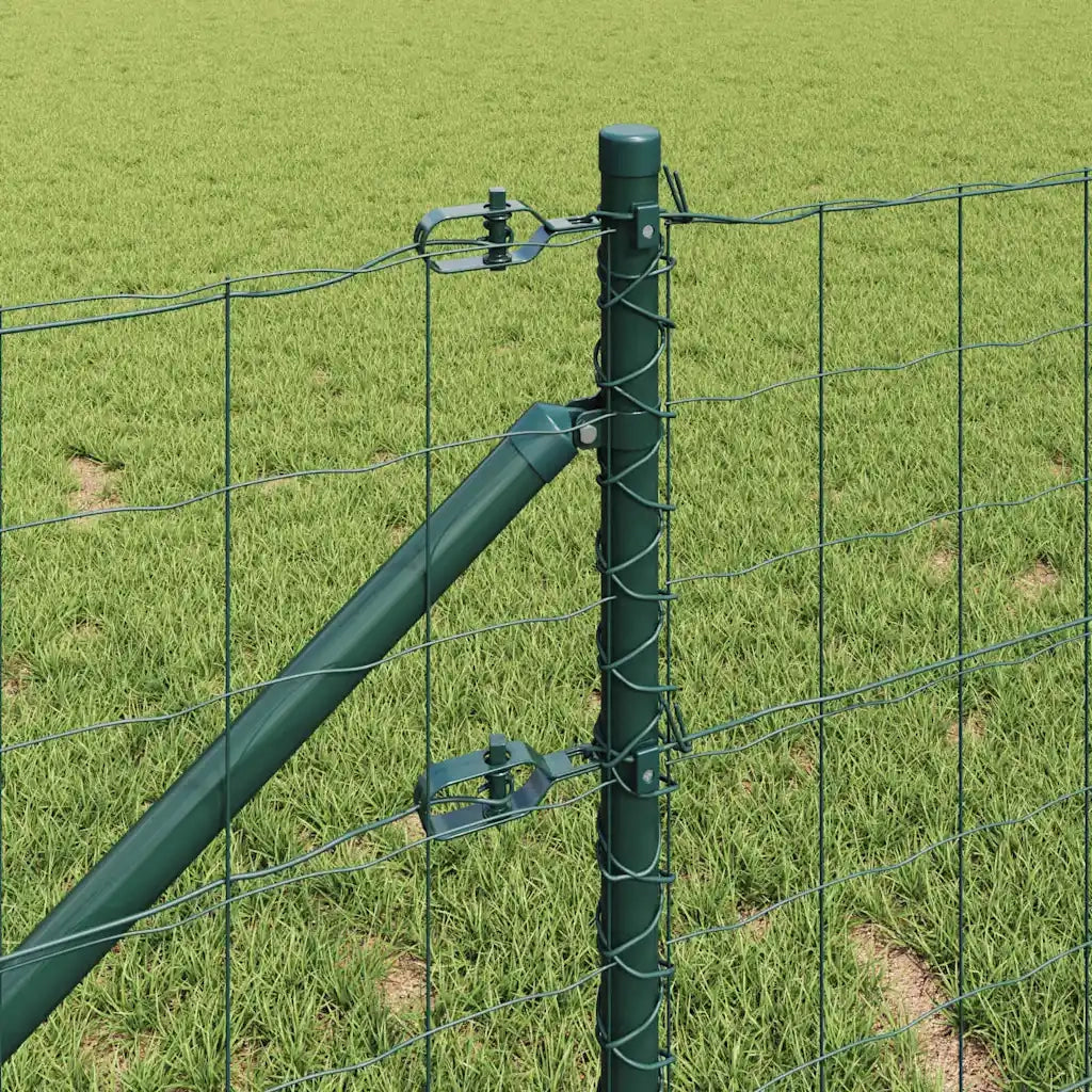 Recinzione con pali. Verde 0.6 x 10 m Acciaio