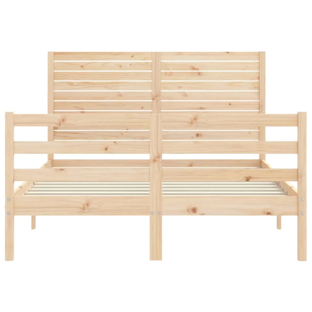 Giroletto con Testiera Small Double-Struttura Letto in Legno Massello 825006