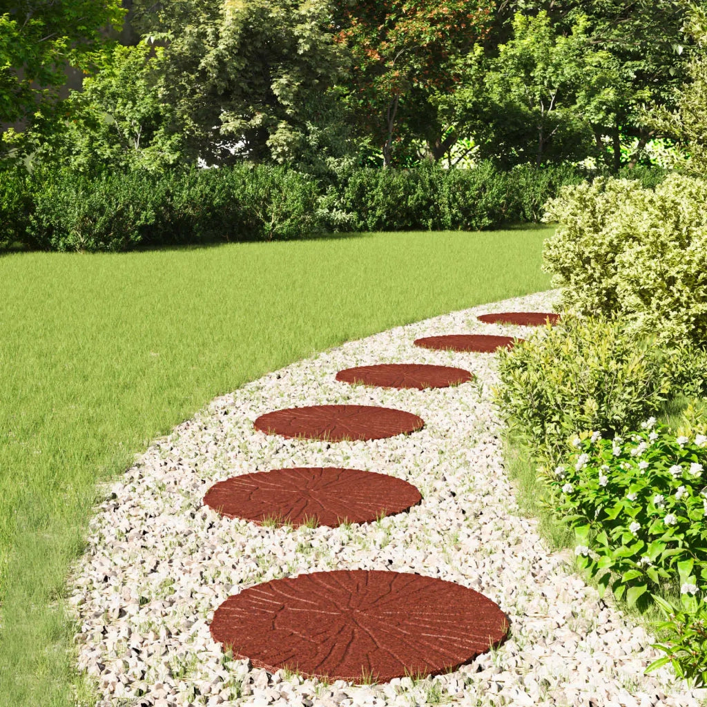Pietra da Passo 6 pz Rosso ? 45 x 1,8 cm Gomma CFW7052154